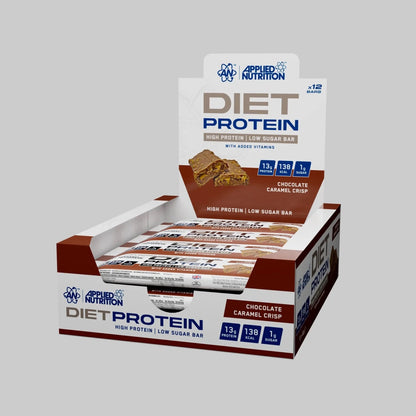 Applied Nutrition Diet Protein Bar 12x45g Chocolate Caramel Crisp